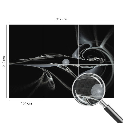 3D fototapetas Væskelinjer