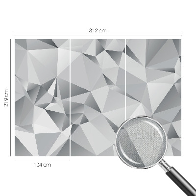3D fototapetas su abstrakčiu geometriniu piešiniu