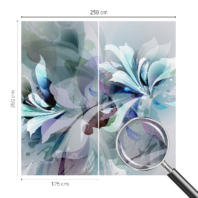 3D fototapetas sienoms su abstrakčių žiedų motyvu