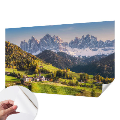 Fototapetas vaiko kambariui su kalnų peizažu
