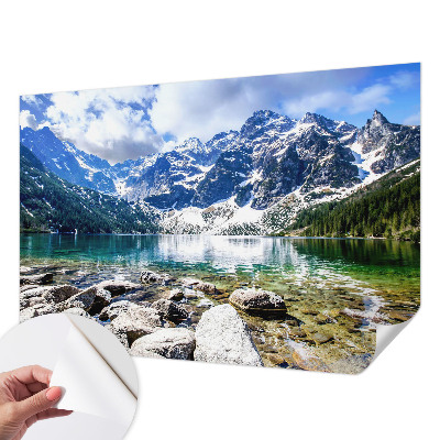 3D fototapetas su kalnų peizažu