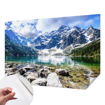 3D fototapetas su kalnų peizažu