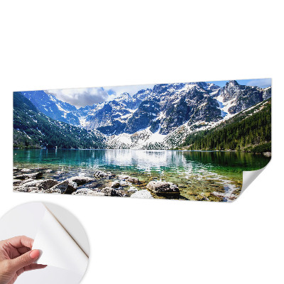 3D fototapetas su kalnų peizažu