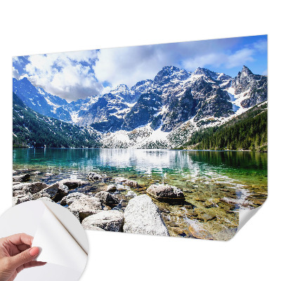 3D fototapetas su kalnų peizažu