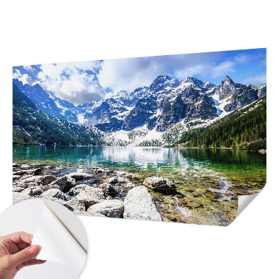 3D fototapetas su kalnų peizažu