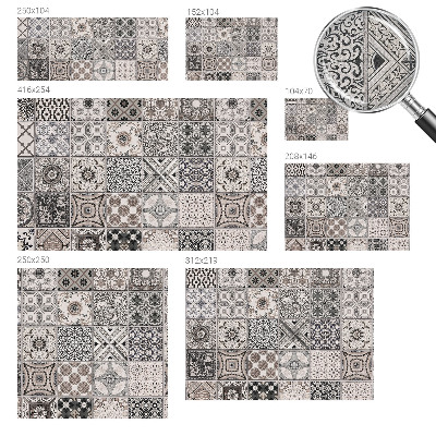 3D fototapetas Flisemønstre