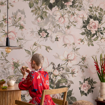 3D fototapetas Blomstermønster