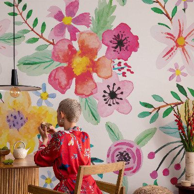 Fototapetai su gėlių motyvu „Blomsterfriskhed“