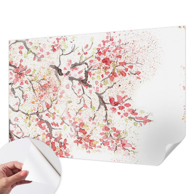 3D fototapetas sienoms su žaliu žiedadulkių motyvu