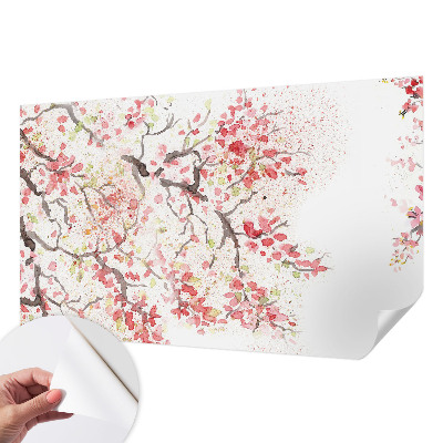 3D fototapetas sienoms su žaliu žiedadulkių motyvu