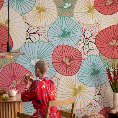 Fototapetas vaiko kambariui Blomstermønster