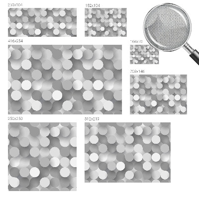 3D fototapetas sienoms su pilkais apskritimais