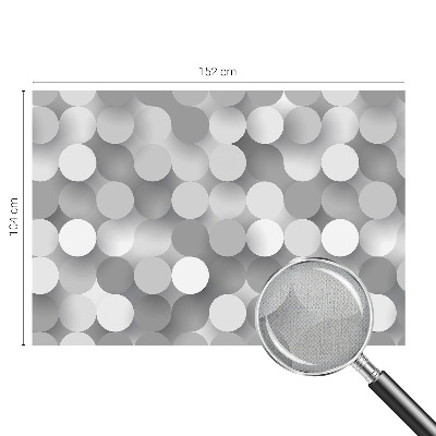 3D fototapetas sienoms su pilkais apskritimais