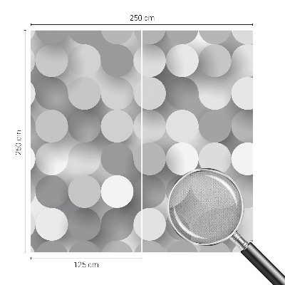 3D fototapetas sienoms su pilkais apskritimais