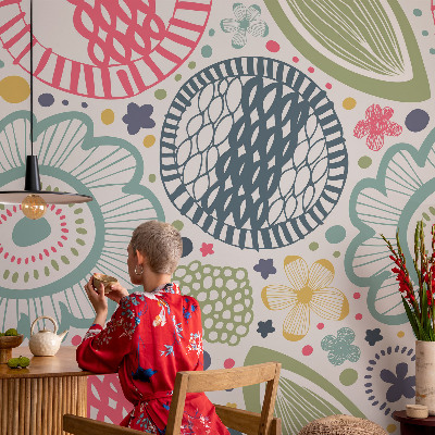 Tapetai Blomstermønstre