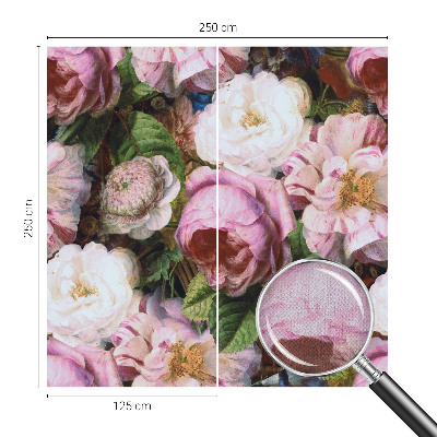 3D fototapetas sienoms gėlėmis dekoruotas elegantiškas dizainas