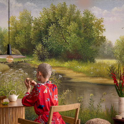 3D fototapetas sienoms Landligt landskab