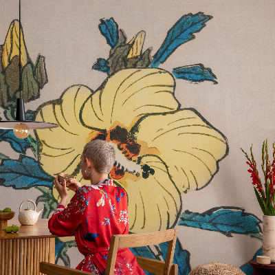 Fototapetai su gėlių motyvu „Gul Bloomst“