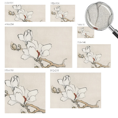 Savaime lipnus fototapetas Subtilus magnolijė