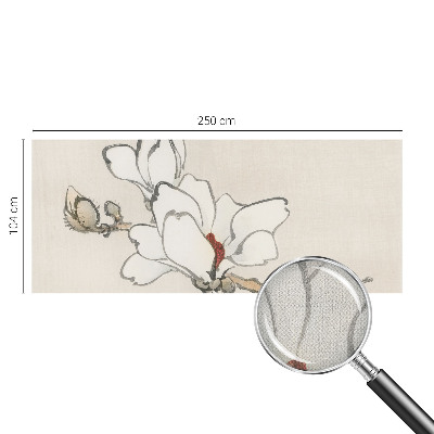 Savaime lipnus fototapetas su subtiliu magnolijų motyvu