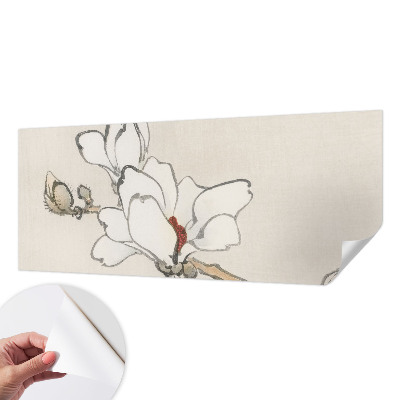 Savaime lipnus fototapetas su subtiliu magnolijų motyvu