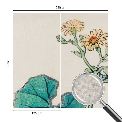 3D fototapetas Blomst og blade