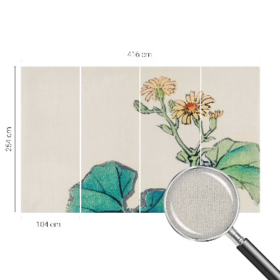 3D fototapetas Blomst og blade