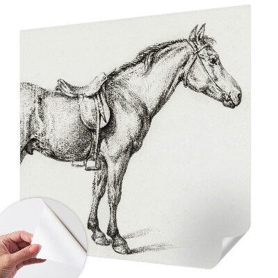 Fototapetas vaiko kambariui Skitse af en hest