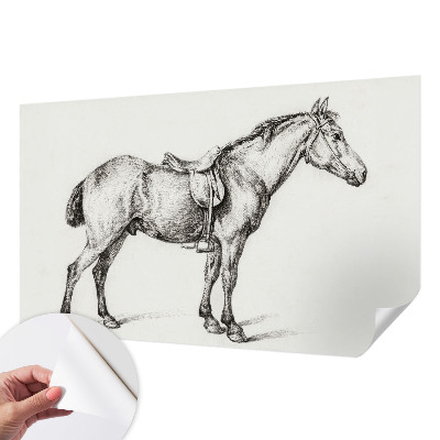 Fototapetas vaiko kambariui Skitse af en hest