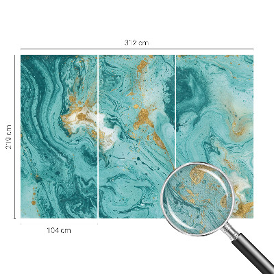 3D fototapetas sienoms su piešiniu „Havbølger“