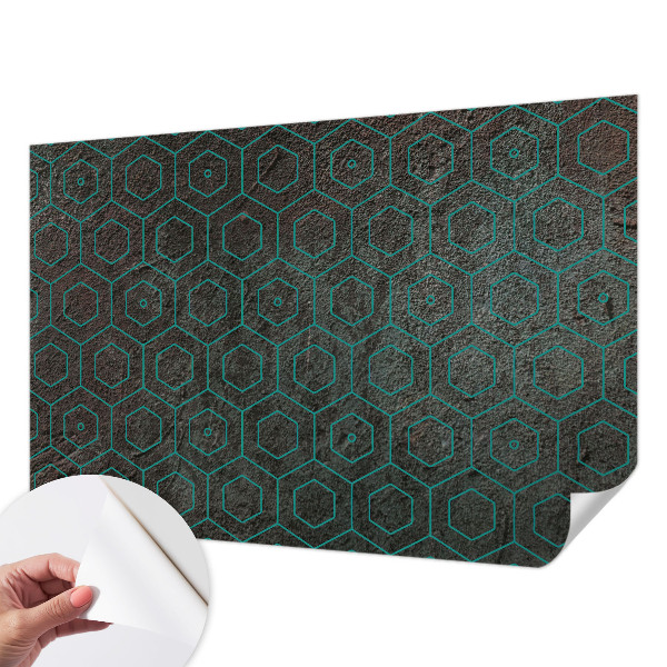 3D fototapetas sienoms su geometriniu piešiniu