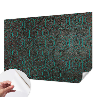 3D fototapetas sienoms su geometriniu piešiniu