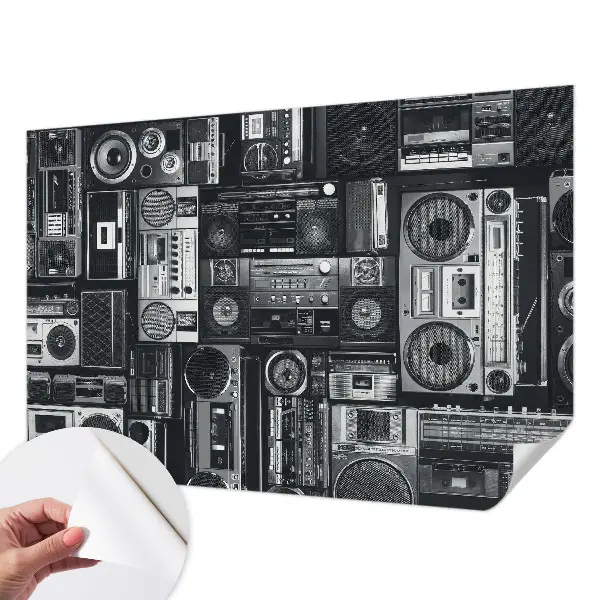 Fototapetas vaiko kambariui su retro radijo motyvu