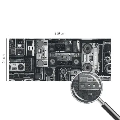 Fototapetas vaiko kambariui su retro radijo motyvu