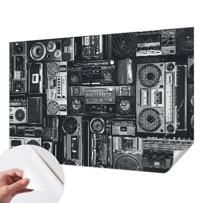 Fototapetas vaiko kambariui su retro radijo motyvu