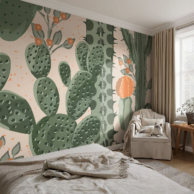Tapetai Grønne kaktusas