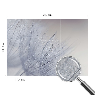 Savaime lipnus fototapetas Dugfrisk mælkebøtte