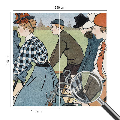 3D fototapetas Veteranas dviratininkas