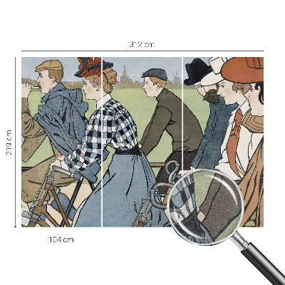 3D fototapetas Veteranas dviratininkas