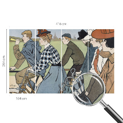 3D fototapetas Veteranas dviratininkas