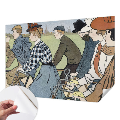 3D fototapetas Veteranas dviratininkas