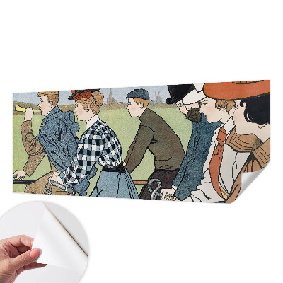 3D fototapetas su veterano dviratininko motyvu