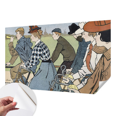 3D fototapetas Veteranas dviratininkas