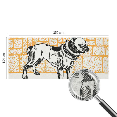 3D fototapetas sienoms Retro šuo