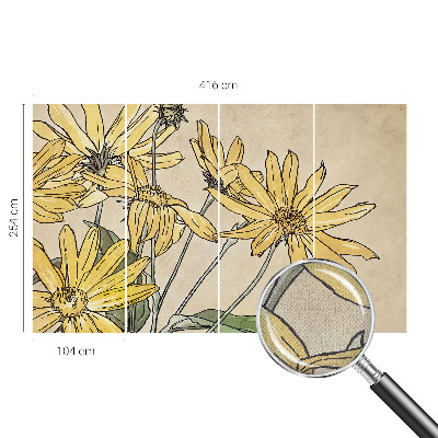 Tapetai Akvarelės žiedas