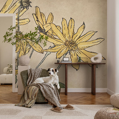 Tapetai Akvarelės žiedas