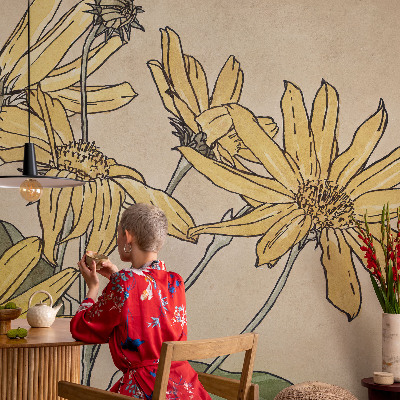 Tapetai Akvarelės žiedas