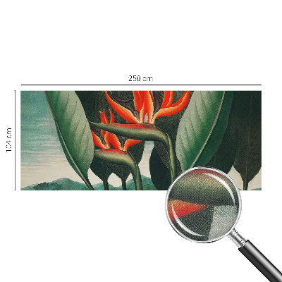 3D fototapetas sienoms su egzotiniu žiedų motyvu