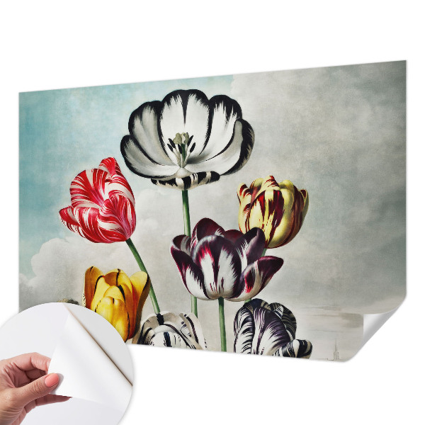 Savaime lipnus fototapetas Farverige tulpmedis