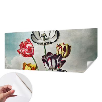 Savaime lipnus fototapetas Farverige tulpmedis